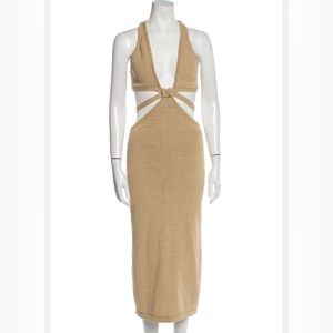 Cult Guia cutout gold dress